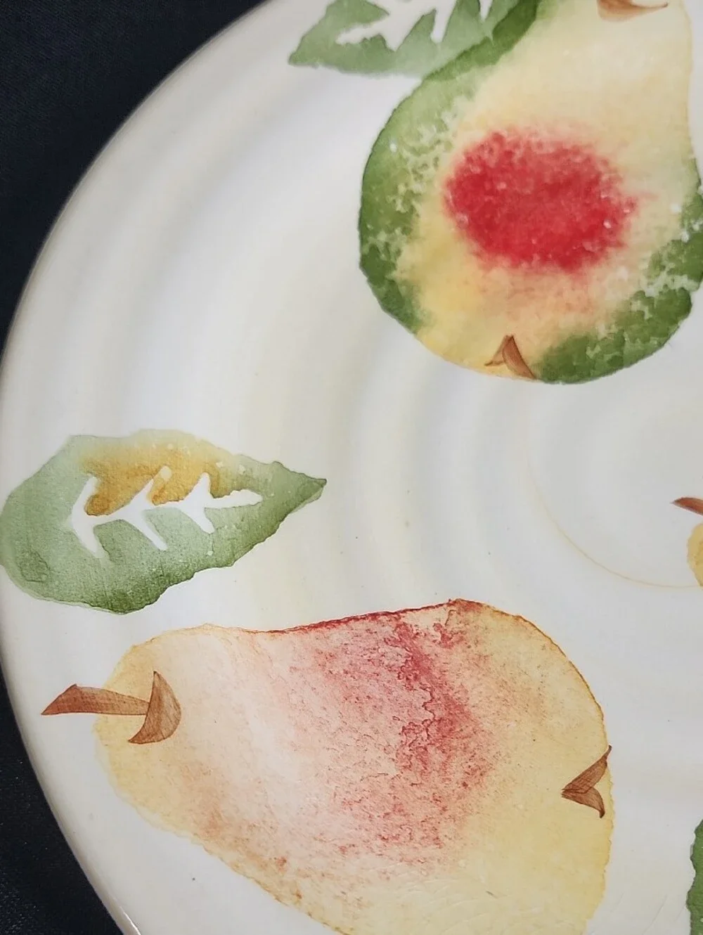 VTG Culinary Arts Studio Collection Hand Painted Pear Salad Plate 8.5